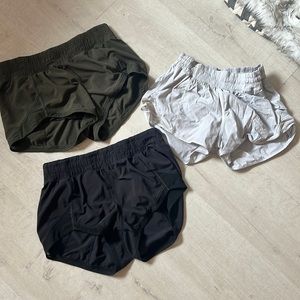 Lululemon Athletic Running Shorts Set of 3, size 6